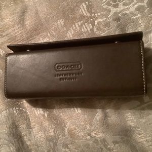 Coach Leather Eyeglass Case (normal ware).
